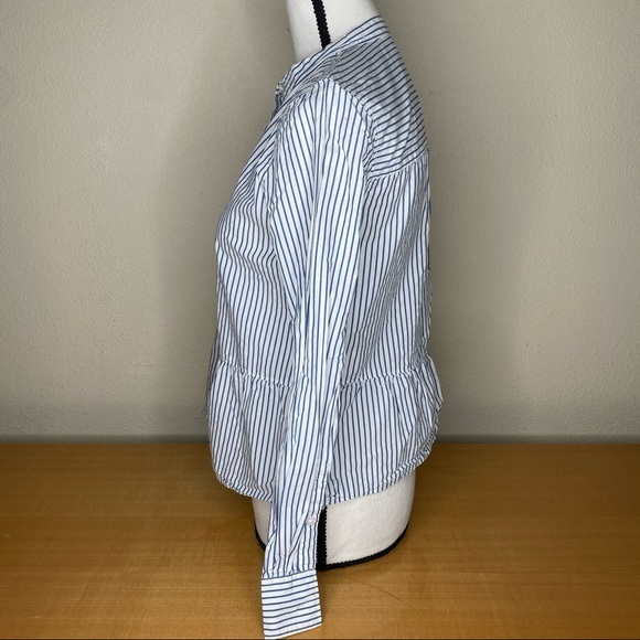 Madewell Lakeside Peplum Stripe Shirt - Picture 5 of 9